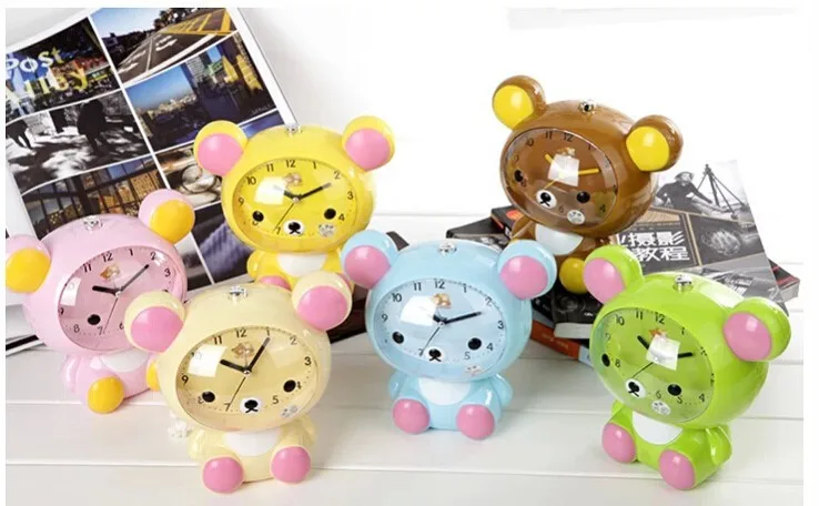 1 шт. Kawaii San X Rilakkuma lazy Bear Настольный будильник с большой головой Размер 6 цветов в
