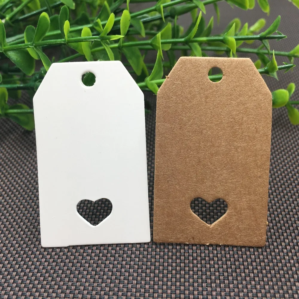 

200Pcs/lot Handmade Multi Shape Kraft Price Hanging Tags For Jewelry/ Flower Bouquet Note Label Cardboard Paper Hanging Tags