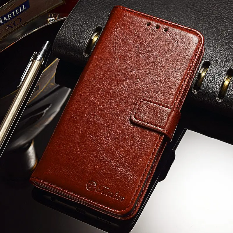 TOMKAS Wallet Case For Huawei P Smart Cover Case Enjoy 7s Vintage Leather Flip Phone Bag Coque Cover For Huawei P Smart Cases (1)