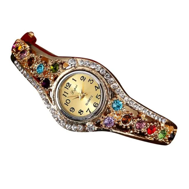 Dell'annata Di Modo Delle Donne Vestito Orologi Colorati Di Cristallo Donne Vigi Dell'annata Di Modo Delle Donne Vestito Orologi Colorati Di Cristallo Donne Vigi