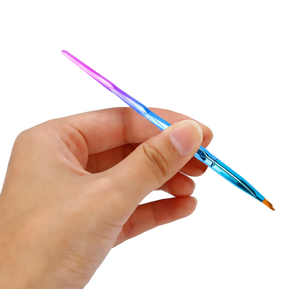 Nail Art Brush Smile Moon Shaped UV Gel Polish Gradient Flower Acrylic French Nail Drawing Pen 3D Petal DIY Nail Liner Tool (11)