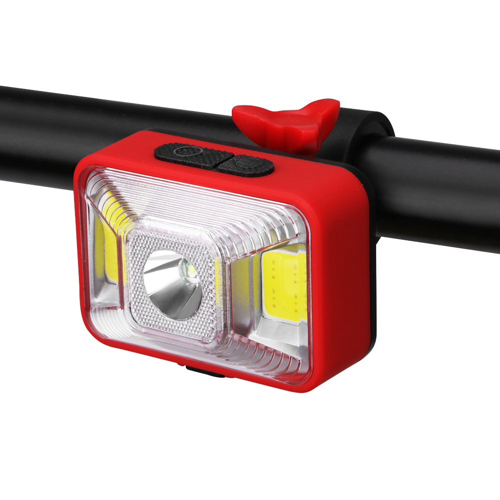 Best Waterproof 200Lumens Front Bike Lamp LED Warning Front Light Bicycle Light USB Rechargeable Lamp Bike Hiking Camping Headband 6