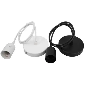 

1pc E14 or E27 Lamp Base with 1m Cord Cable for Pendant LED Bulb Hanglamp Suspension Socket Lamp Holder