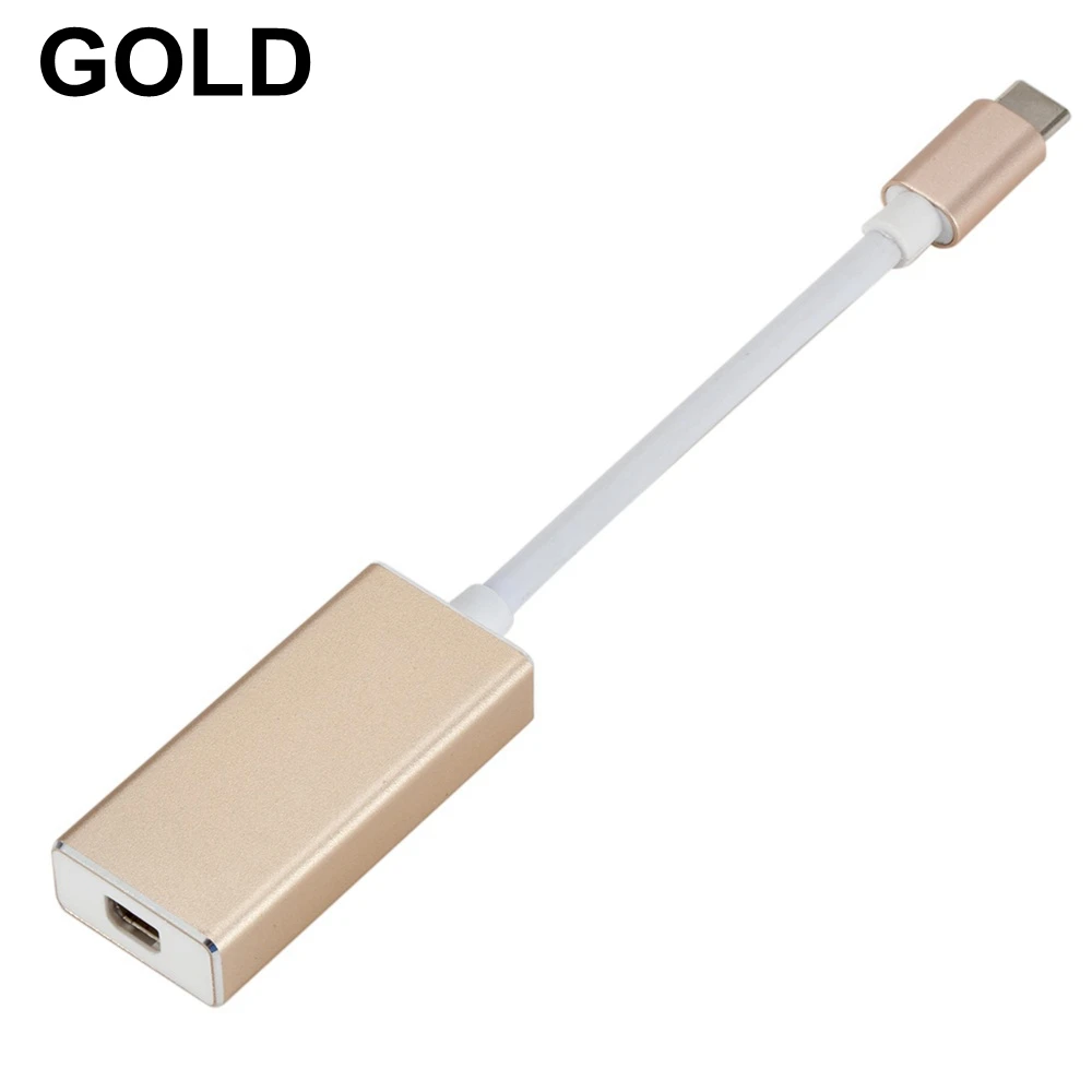 USB 3,1 type C к DisplayPort/мини преобразователь дисплейного порта Стандартный DP USB-C адаптер для Macbook Pro mini DP Женский конвертер - Цвет: to mini DP gold