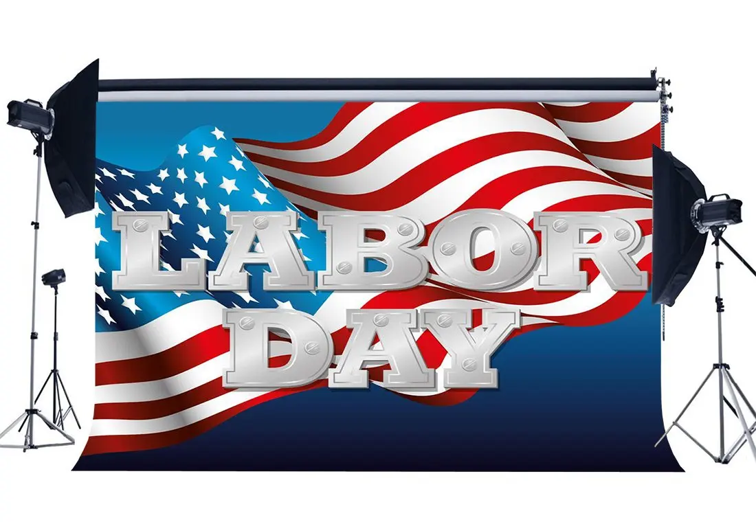 

Labor Day Backdrop American Flag Backdrops Blue Sky Stars and Stripes Independence Day Photography Background