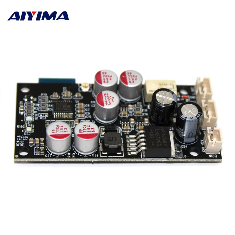 Online Placa decodificador AIYIMA Bluetooth DAC Bluetooth 5,0 receptor de Audio PCM5102A decodificación AUX soporte 16Bit para amplificador de preamplificador DIY