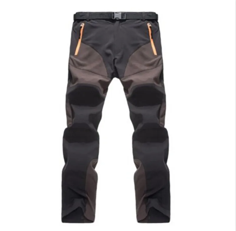 Мужские Мягкие тактические брюки-карго, армейские длинные брюки, быстросохнущие летние штаны уличные - Цвет: Коричневый