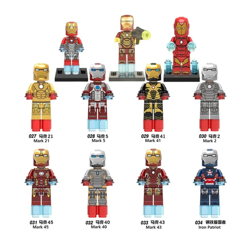 Iron Man Marvel Avengers Super Hero Figure Marvel Ironman Iron-Man legoings Building Sets Model Bricks legoing venom Blocks