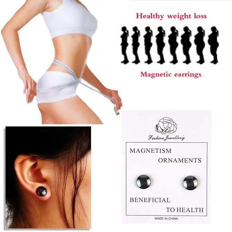 

Magnetic Slimming Earrings Slimming Patch Lose Weight Magnetic Health Jewelry Magnets Of Lazy Paste Slim Patch U1