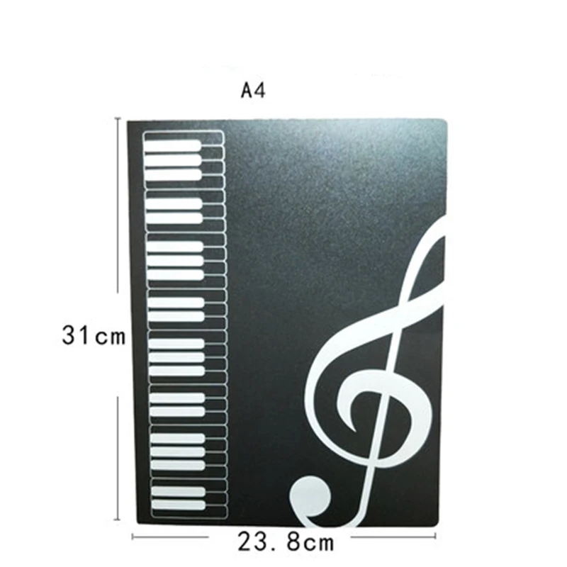 Coloffice высокого качества творческий Многослойные A4 музыкальная клавиатура 40 прозрачные страницы буклет папка студент; преподаватель Тесты папка 1 шт