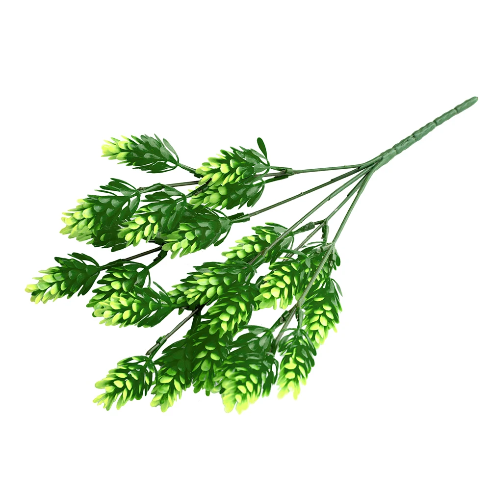 1 букет Искусственный кипарисовый лист трава растение комната офис домашний сад Декор - Цвет: Зеленый