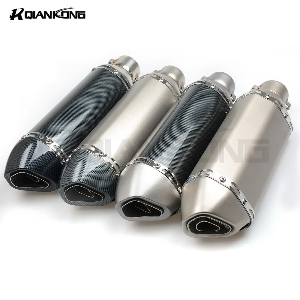 51mm Universal Modified Motorcycle Exhaust Muffler pipe Silencer pipe FOR BMW K1200S K 1200 S S1000r S1000RR F800GS YAMAHA FZ09