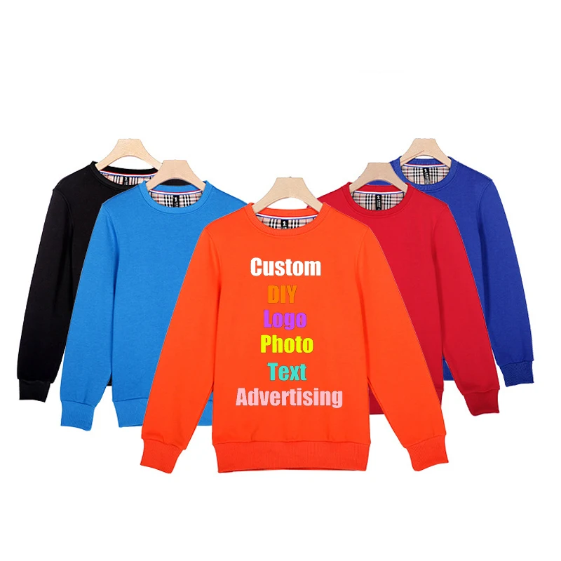 

Autumn Lovers Men Women DIY Custom Made Sweatshirt Class Team Company Uniform Text Photo Design Printed Customized Hoodies 3XL