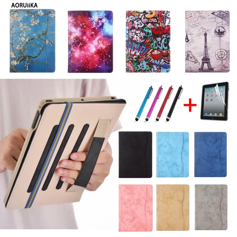 

AORUiiKA Tablet Case For iPad 9.7 2017 Air Air 2 Ultra thin Flip Wallet Case TPU +PU Leather Cover For Apple Ipad 2018 Protector