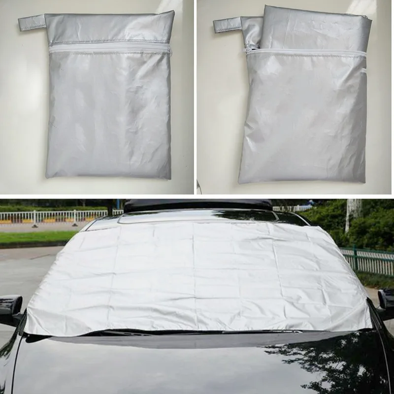 VicTsing Universal Winter Magnetic Car Cover Windshield Cover Front Window Shade Shield Snow Ice Frost Protector Summer Car Mats (5)