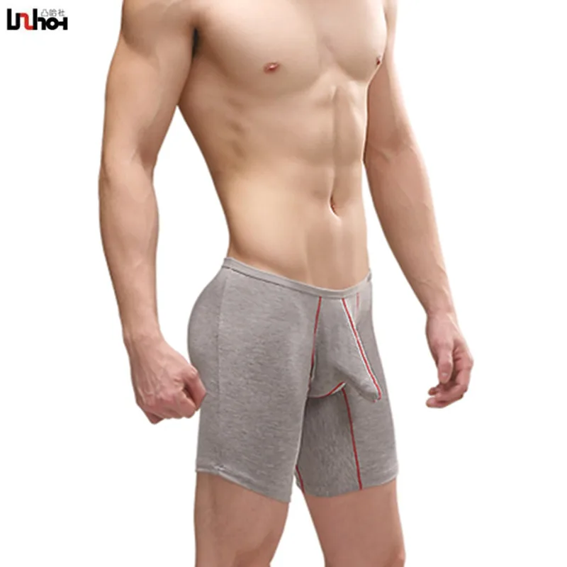 

Mens Sexy Penis Sheath Boxer Shorts Breathable Modal Cotton Panties Trunk UnderPant Male Gay Underwear Exotic Lingerie Plus Size