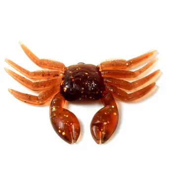 

TSAI Artificial Crab Lure Bait 3D Simulation Soft Fish Bait Fishing Lures for Bass Trout Fishing Tackle Accessories