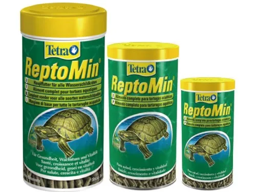 Тетра рептомин корм для черепах жаба лягушка 1000 мл/220 г 250 мл/55 г с кальцием и витамином А D3 E