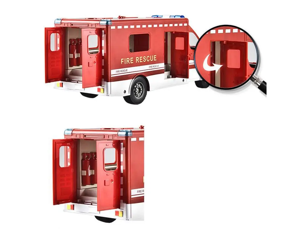 2,4 ГГц пульт дистанционного управления пожарная машина rc пожарная спасательная машина