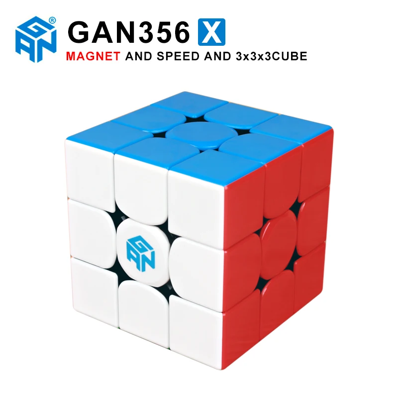 GAN356 X 3x3x3 Магнитный магический скоростной Куб Профессиональный Stickerless Gans 356X