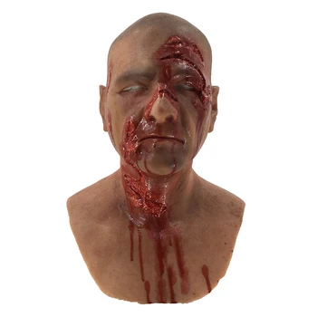 

Realistic Cosplay Costume Party Halloween Horror Silicone Man Mask