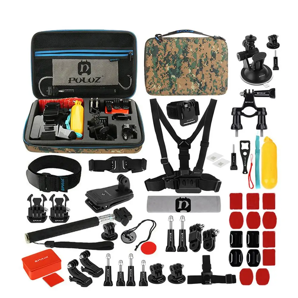 

New 53 in 1 Lightweight Organizer Combo Kits Case Camera Accessories for GoPro