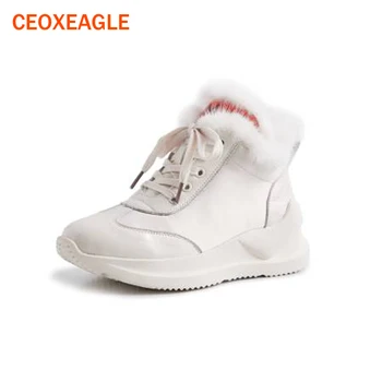 

Brand Women Boots Female Winter Shoes Woman Fur Warm Snow Boots Ladies Fashion bota feminina Ankle Boots botas mujer Sizes 35-40