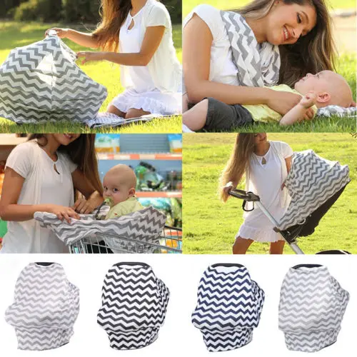 

2in1 Nursing Scarf Cover Up Apron for Breastfeeding Baby Car Seat Canopy Cover Fashion SS 2018