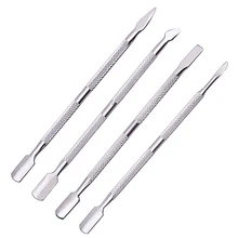 Care Manicure-Cleaner Art-Tool Cuticle Pusher Dead-Skin-Remover Nails Steel Double-Ended