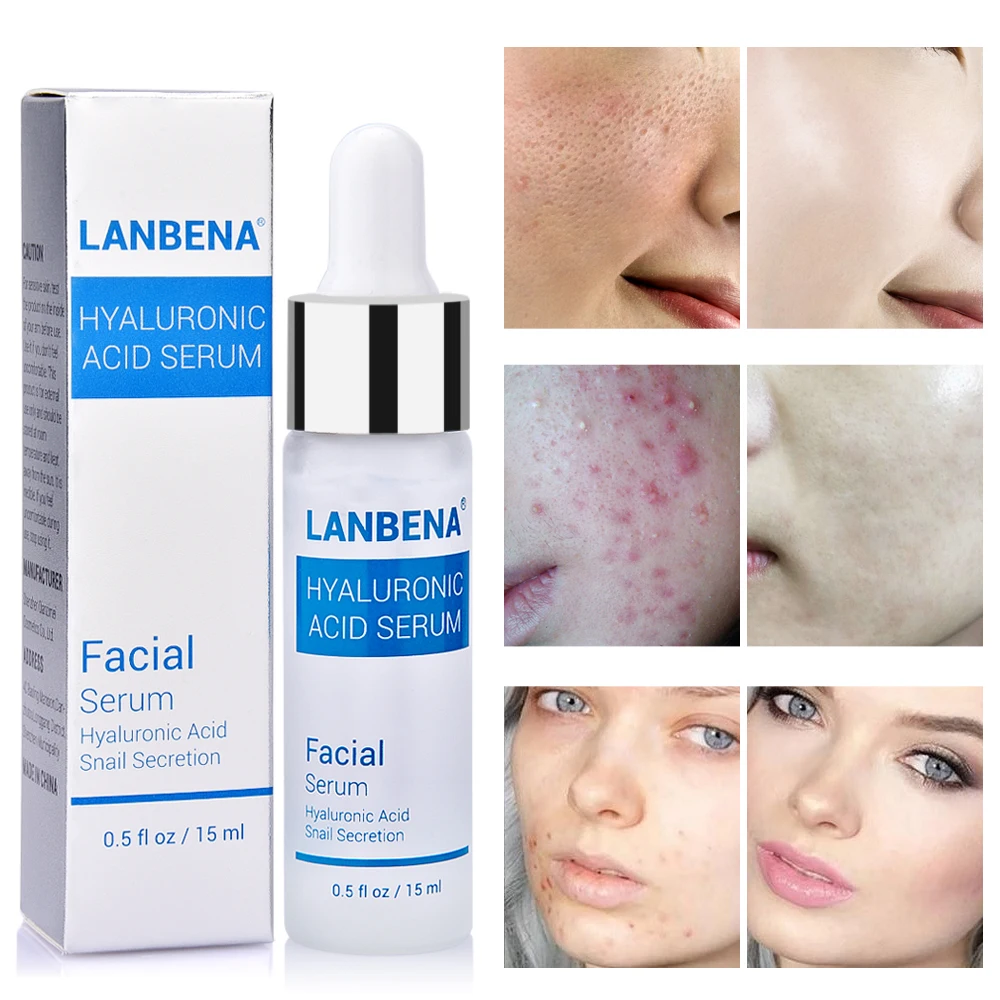 Hyaluronic Acid Serum Snail Serum Essence Acid Anti Wrinkles Face Acne Skin Repair Anti-Aging Moisturizing Whitening Skin Care (1)