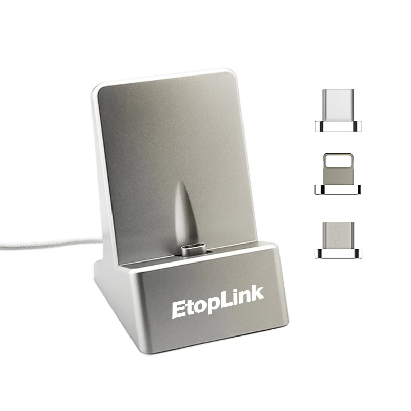 EtopLink ED1 магнитное зарядное устройство настольное Micro USB Type c Универсальная док