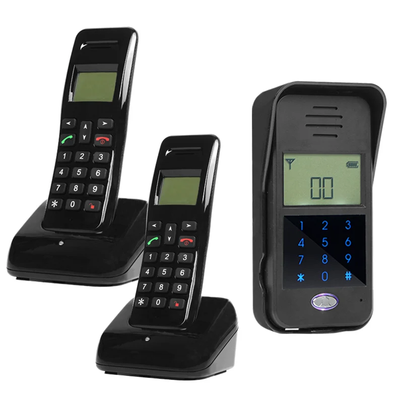 2.4G Wireless 1V2 Long Distance Intercom Door Phone 2.4G Wireless 1V2 Long Distance Intercom Door Phone