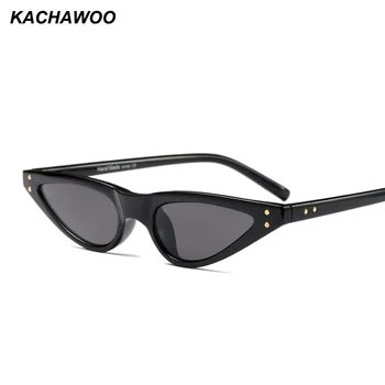 

Kachawoo vintage small cat eye sunglasses fashion brand women black red leopard retro sun glasses female gift uv400