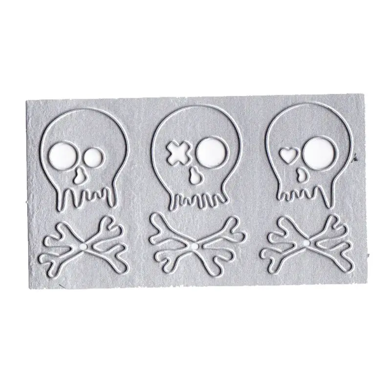 

Halloween Skull Metal Cutting Dies Stencil DIY Scrapbooking Album Stamp Paper Card Embossing Crafts Decor