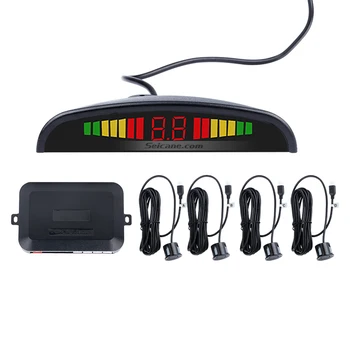 

Seicane Perfect Wireless Radar Camera Car Parking Sensor with 4 Sensors Parktronic Radar Rearview Camera Safety Kit fitting