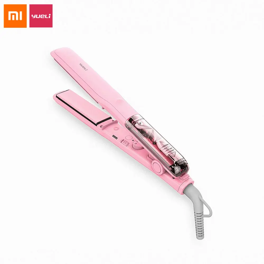 

Original Xiaomi Yueli Hot Steam Hair Straightener Professional Hair Care Hair Curler Tool Keratin Coating MCH 5 Mode Temperature