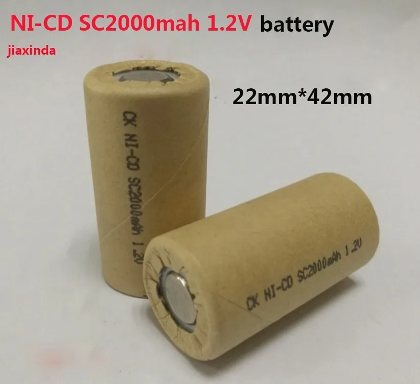 Jiaxinda SC2000mAh 1,2 V 2000 мА/ч, NI-CD батарея SC2000mAh1.2V Перезаряжаемые батареи 10 шт./лот