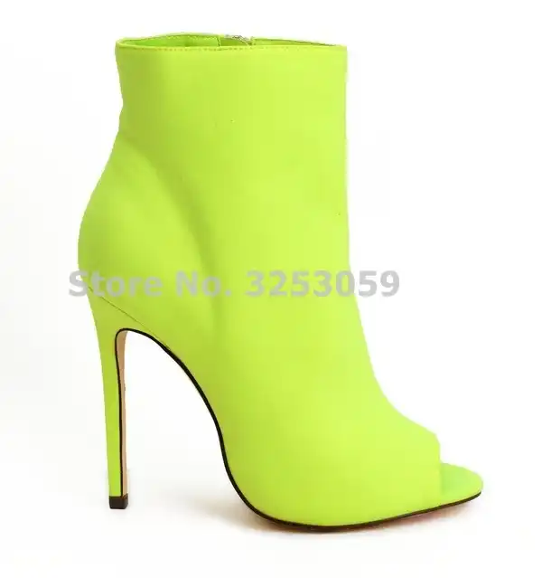 yellow peep toe shoes