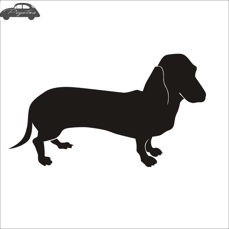 Car Pet Shop Sticker Dachshund Dog Decal Posters Vinyl Wall Art Decals Pegatina Quadro Parede Decor Mural Pet Shop Sticker