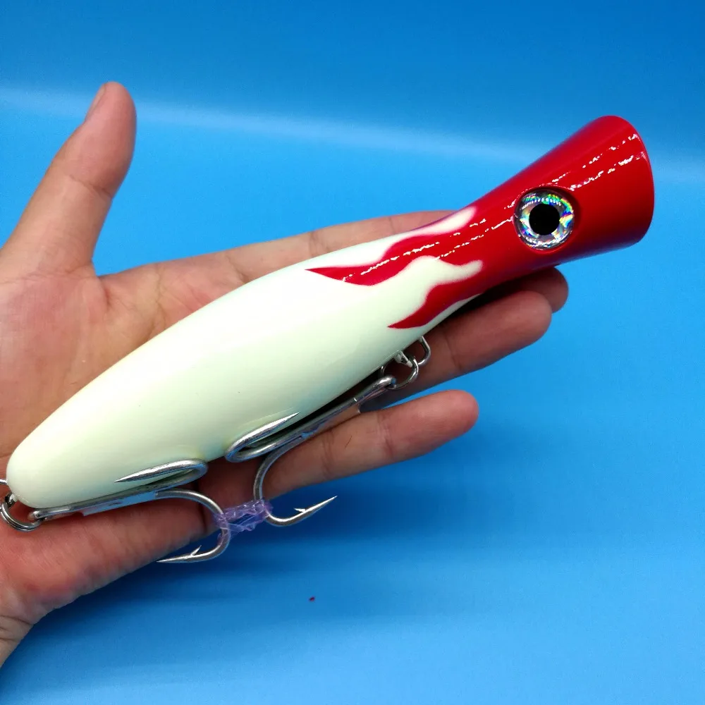 Isca de Pesca Isca de Pesca do Mar Hoofish Grande Água Popper 88g - 16cm 4 Cores Game Iscas Duras Corrico do Mar Tackle 2pcs Top 15 de pesca 88g 16cm 4 cores Big