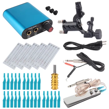 

Tattoo Kit Black Dragonfly Rotary Tattoo Machine Shader & Liner With Tattoo Needle and Disposable Tattoo Tips Power Supply