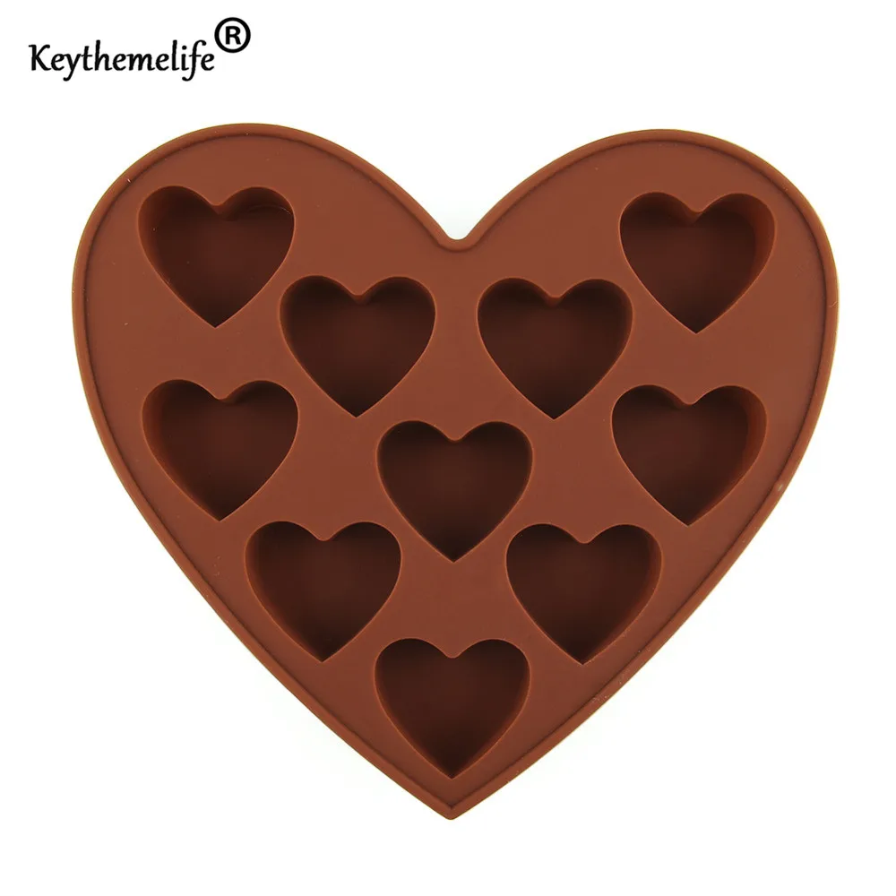 

3D Heart Shape Silicone Chocolate Cake Mold Cookware Dining Cake Decorating Fondant Soap Mold Baking Tool C