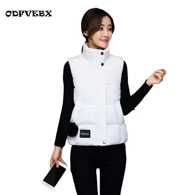 2018 new down cotton waistcoat female autumn winter large size short cotton clothes jacket women sleeveless vest waistcoat