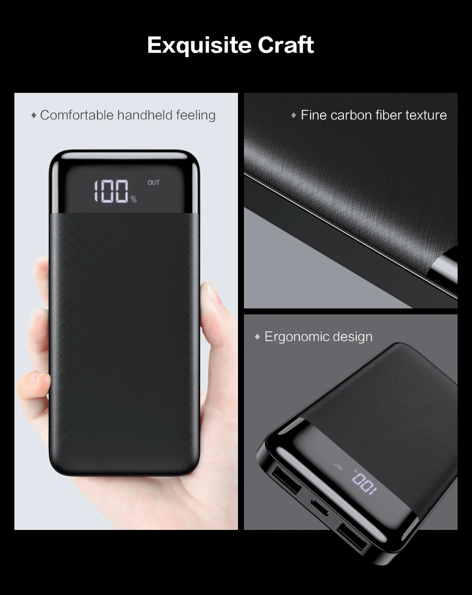 FLOVEME Dual USB 10000 mAh Мощность банк Портативный быстрой зарядки Мощность банк Комплекты внешних аккумуляторов тонкое зарядное устройство для iPhone мобильный телефон внешний аккумулятор