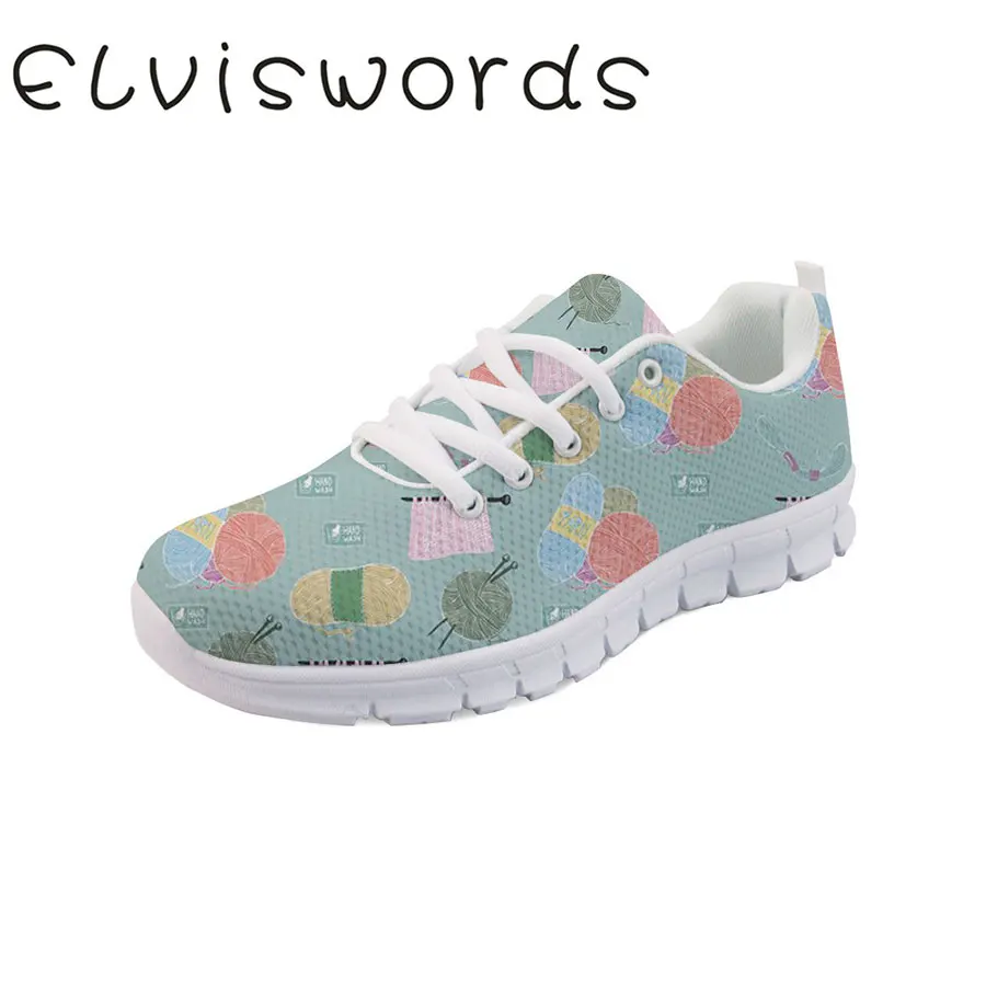 

2019 Women's Shoes New Cusual Shoes Printed Cute Small Fresh Sneakers Lightweight Lace-up Female Flat Shoes Soft Shoes