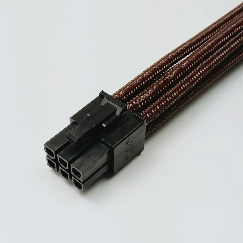 PCI-E_6Pin_Brown_sleeve_Extension_cable_2