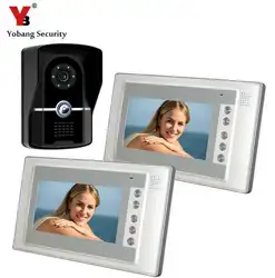 Yobang безопасности мульти наборы опция 7 "цветной экран монитор проводной дверной звонок камера видеодомофон домофон домашние комплекты для