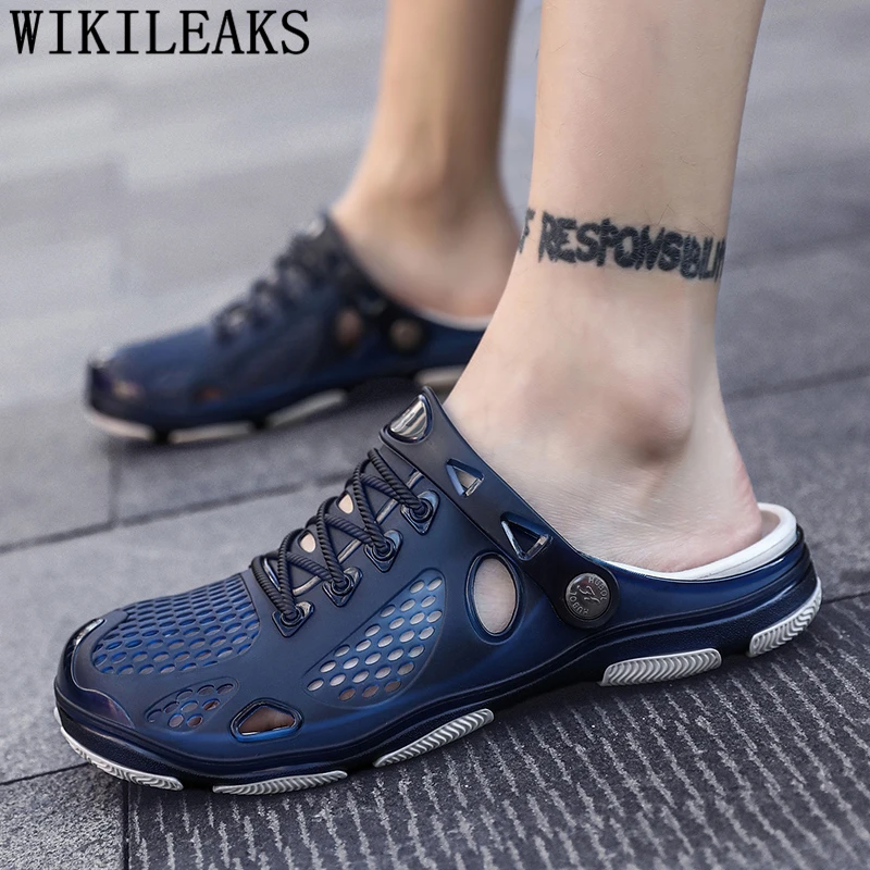 Sandalias hombre/Повседневная Мужская Летняя обувь брендовые уличные сандалии