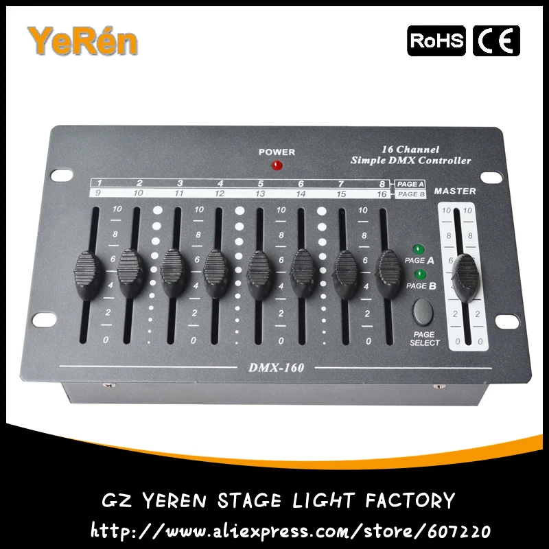 

16 Channels Simple DMX Controller DMX Console for Stage DJ Lighting