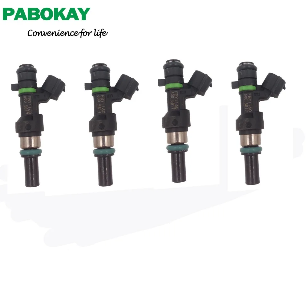 Set of 4 Fuel Injector Nozzle For Nissan Versa 1.6L FBY1160 16600ED000